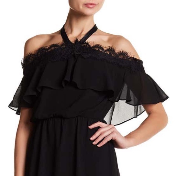 LIKE NEW Nanette Lepore Halter Cold Shoulder Dress - Picture 2 of 7